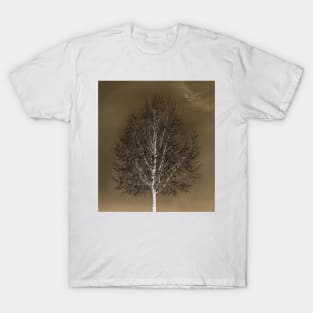 Winter Tree In Muted Tones T-Shirt